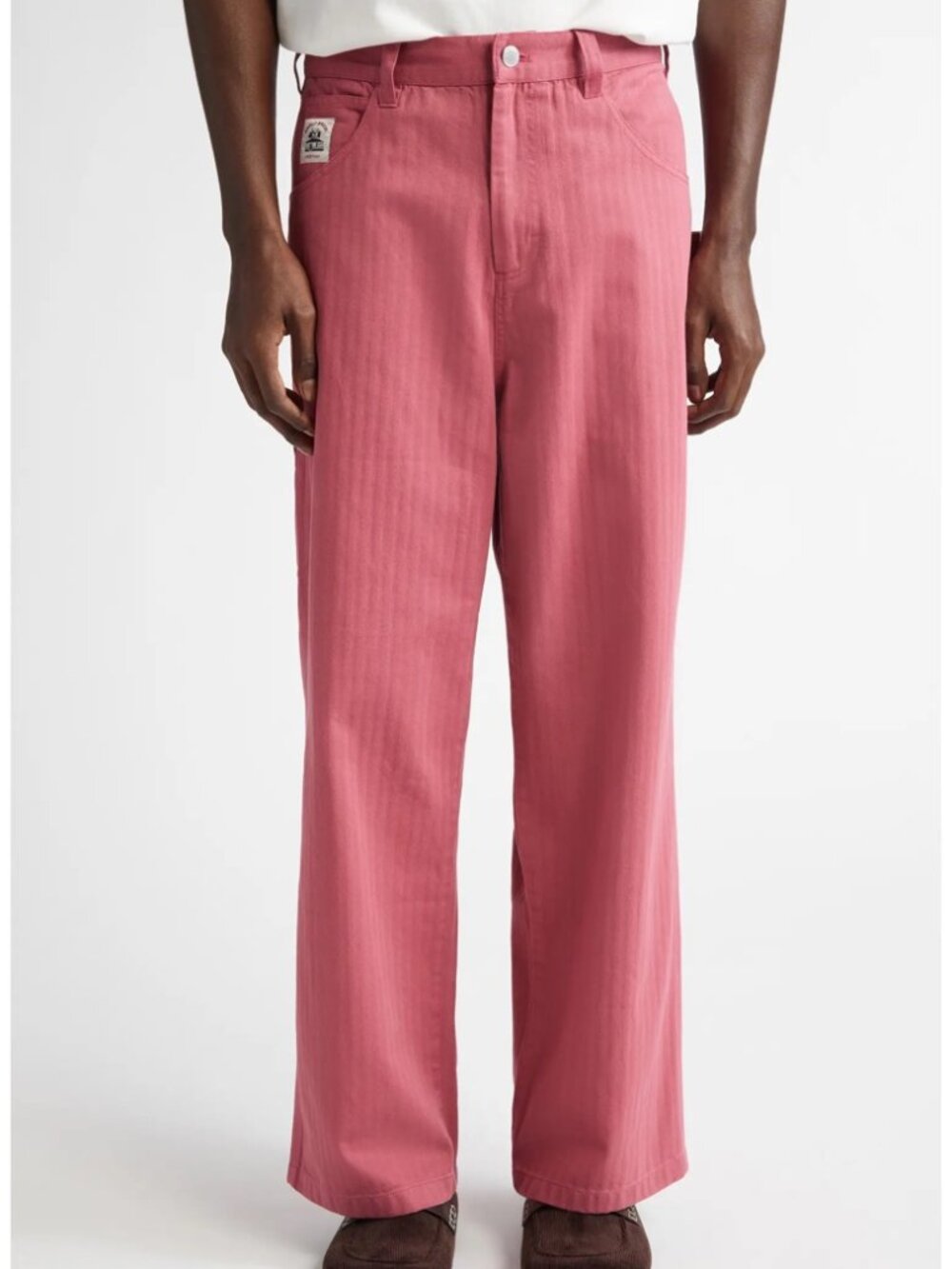 BODE Men's Knolly Brook Trousers in Pink, Size 27 - NWT ($590 retail)